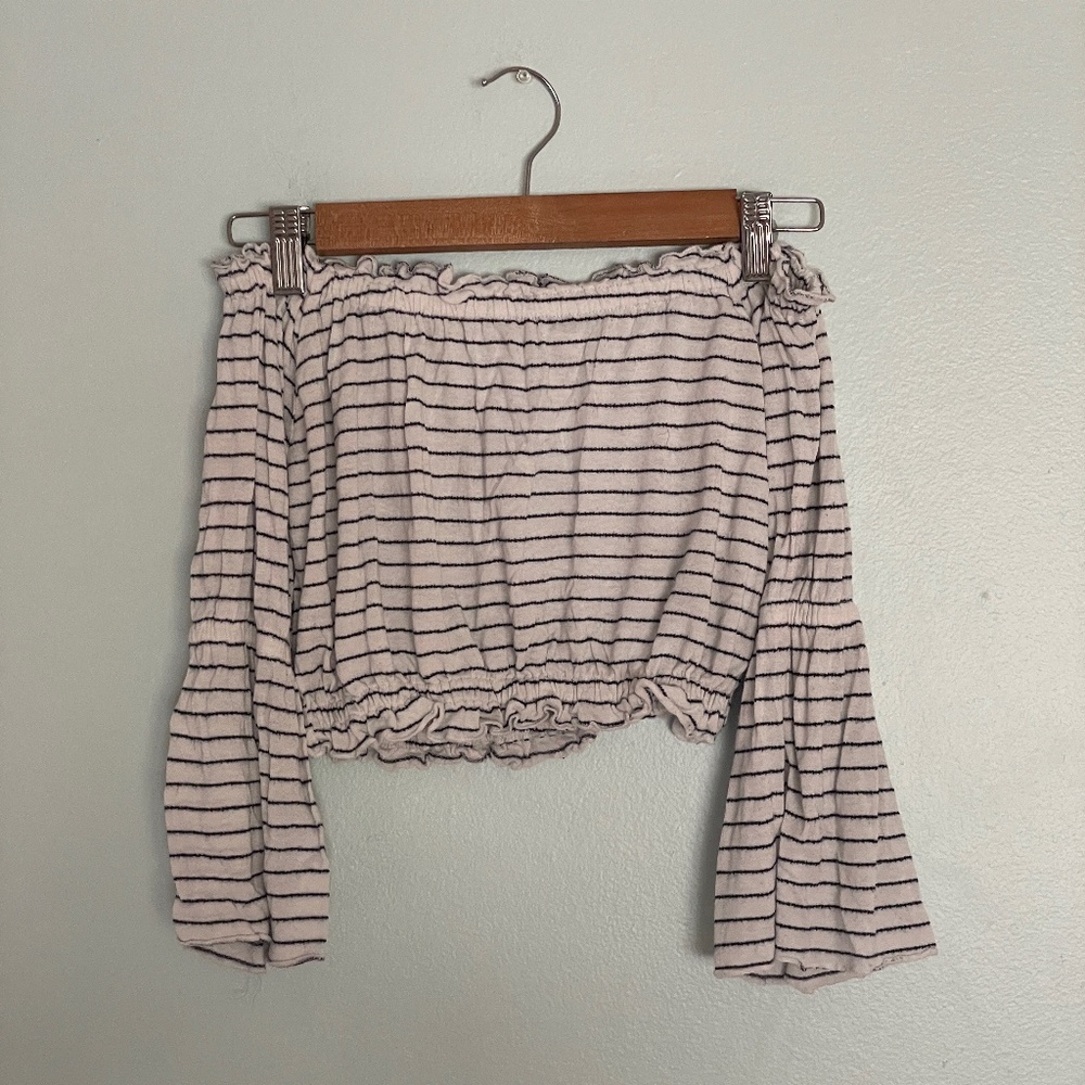 Cotton On Striped Off the Shoulder Top